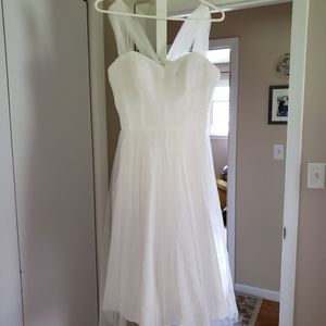 Unique Vintage White Tulle Dress